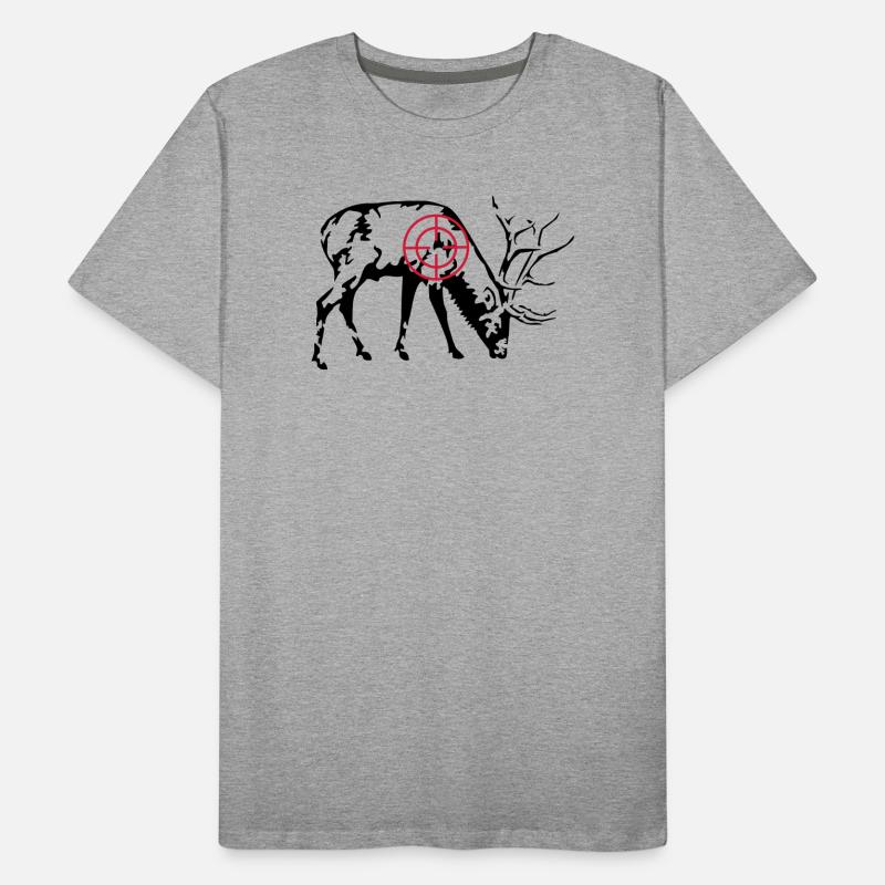 Cerf broutant T-shirt bio Premium Homme