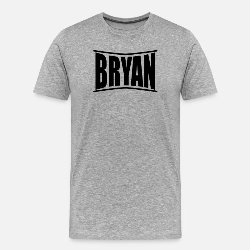 Bryan T-Shirt Geschenkidee - Männer Premium Bio T-Shirt - Grau meliert