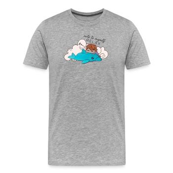 RELAX - Men's Premium Organic T-Shirt - heather grey - Front - Damien (186cm)