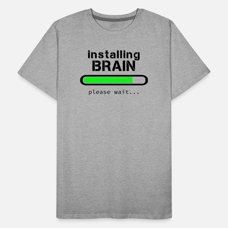 Installing Brain Men's Premium Organic T-Shirt