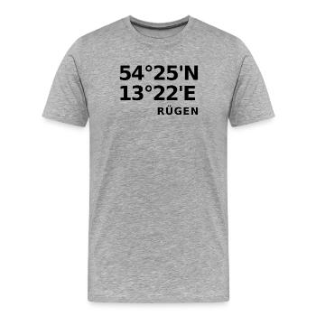 Rebuke - Men's Premium Organic T-Shirt - heather grey - Front - Damien (186cm)