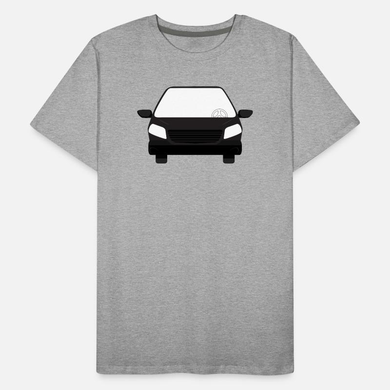 Graphique de véhicule noir simple T-shirt bio Premium Homme