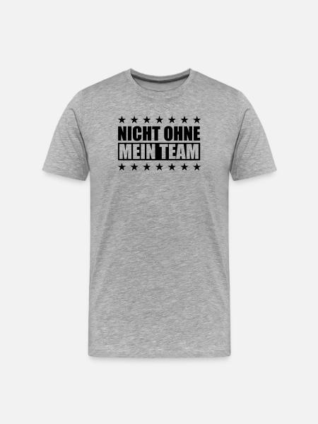 mein_team - Men's Premium Organic T-Shirt - heather grey