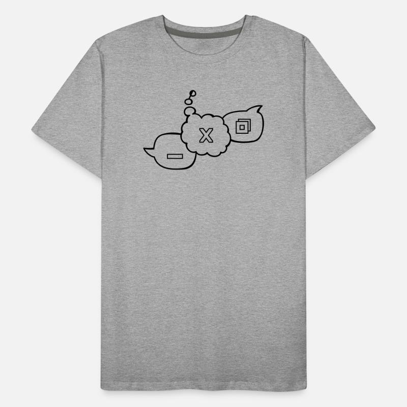 Computer Sprechblasen Männer Premium Bio T-Shirt