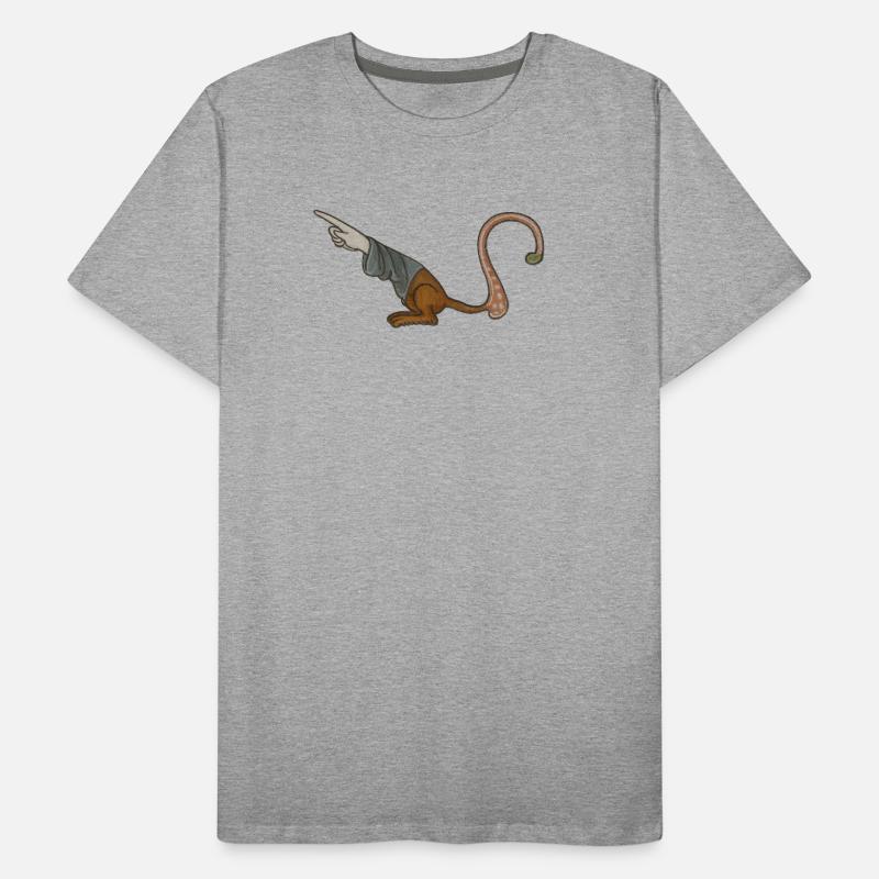 Medieval Pointer Finger - MARGINALIA Men's Premium Organic T-Shirt