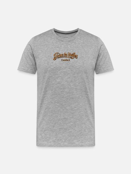 Ich mag alte Rusty-Motorräder - Männer Premium Bio T-Shirt - Grau meliert