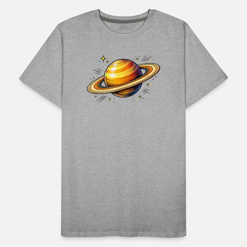 Planète Saturne T-shirt bio Premium Homme