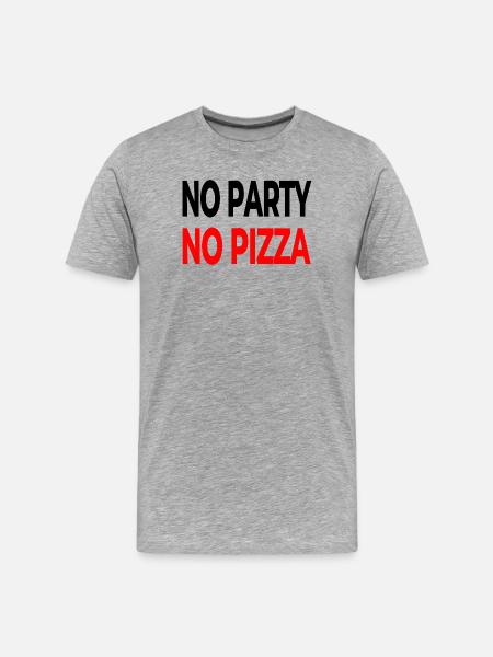 Party - Männer Premium Bio T-Shirt - Grau meliert