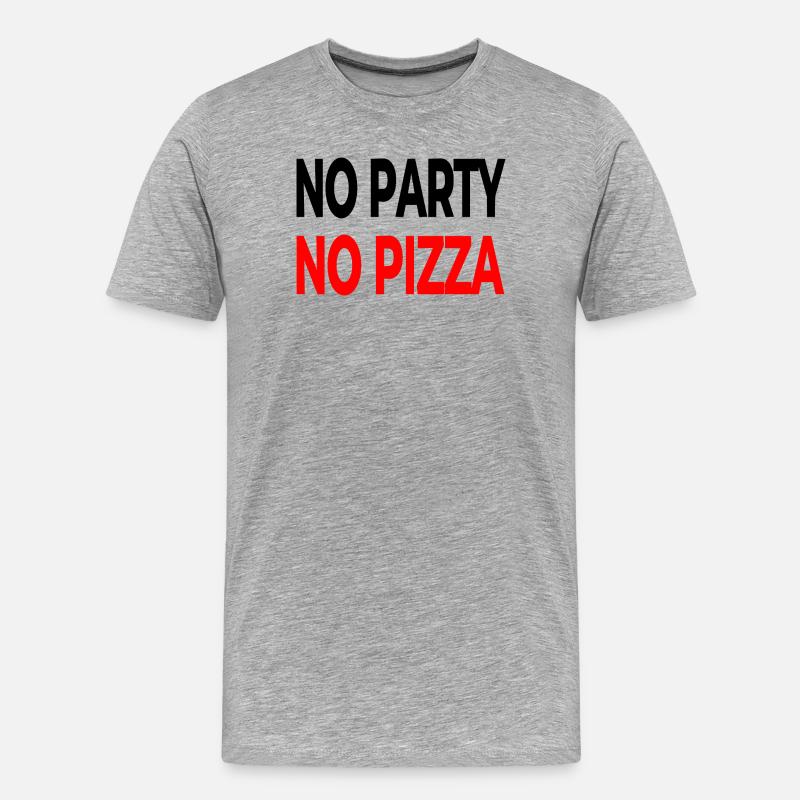 Party - Männer Premium Bio T-Shirt - Grau meliert