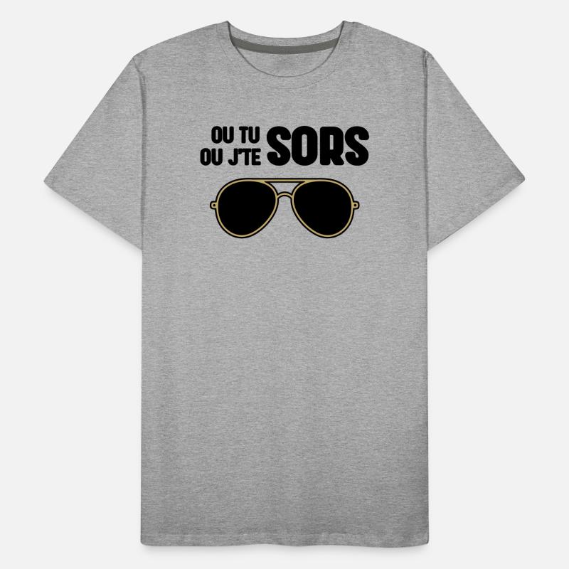 Entweder du gehst raus oder ich bin raus – Claudy Focan Männer Premium Bio T-Shirt