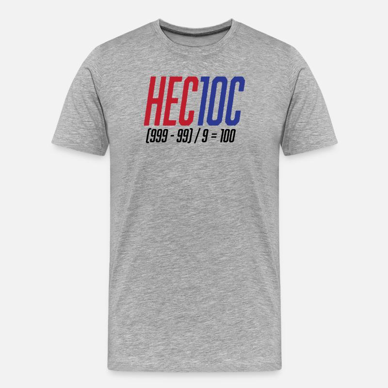 Hectoc Mental Arithmetic Game, Math - Men's Premium Organic T-Shirt - heather grey