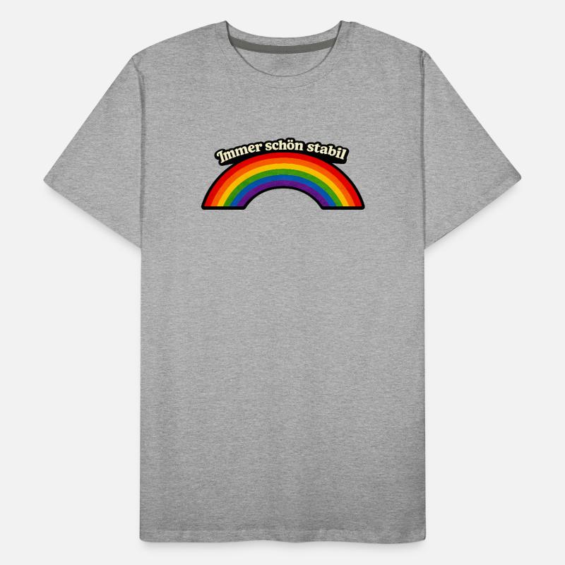 Immer schön stabil x Regenbogen Männer Premium Bio T-Shirt