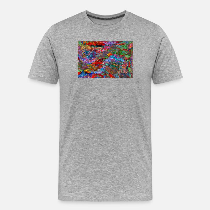 Dissonanz - Männer Premium Bio T-Shirt - Grau meliert