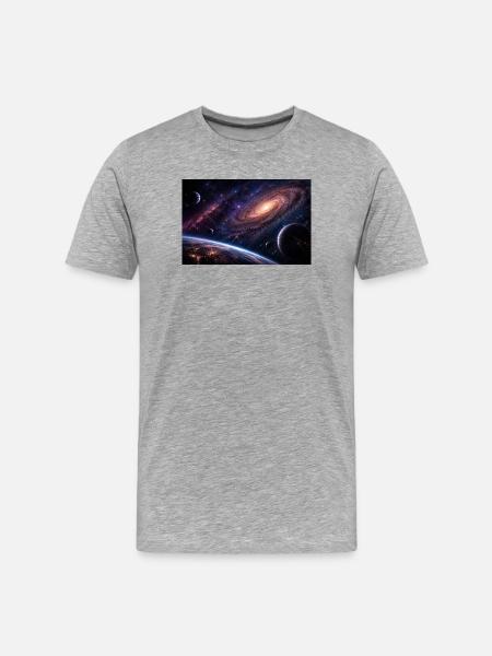 Cosmos - Men's Premium Organic T-Shirt - heather grey