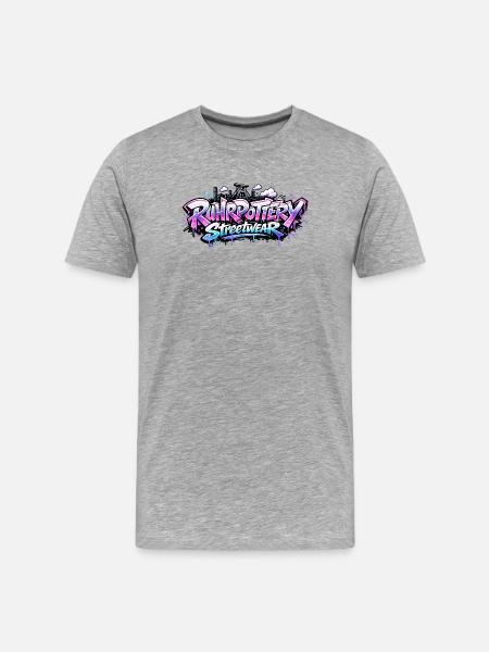 RuhrPottery Streetwear Graffiti - Men's Premium Organic T-Shirt - heather grey