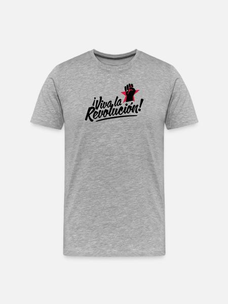 revolution fist - Men's Premium Organic T-Shirt - heather grey