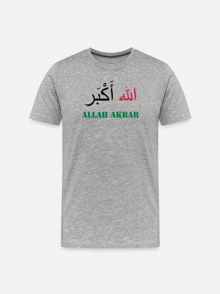 Allah Akbar - Men's Premium Organic T-Shirt - heather grey