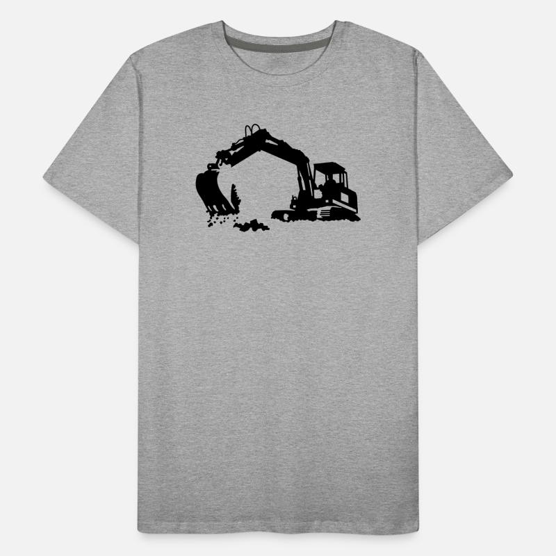 Bagger Männer Premium Bio T-Shirt