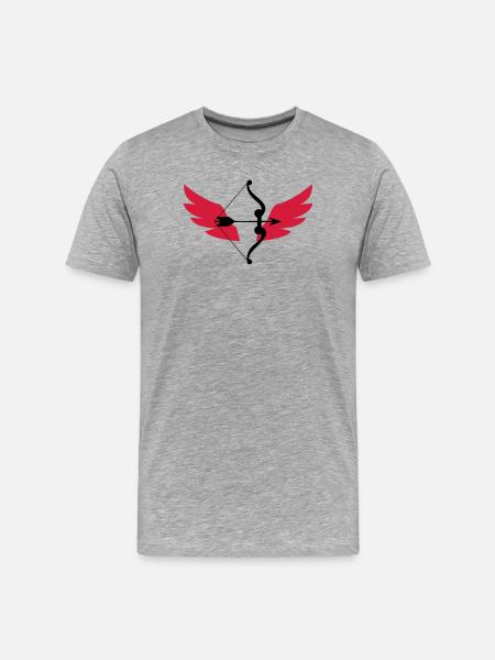 Archery / Bogenschießen / Tir à l'arc - Men's Premium Organic T-Shirt - heather grey