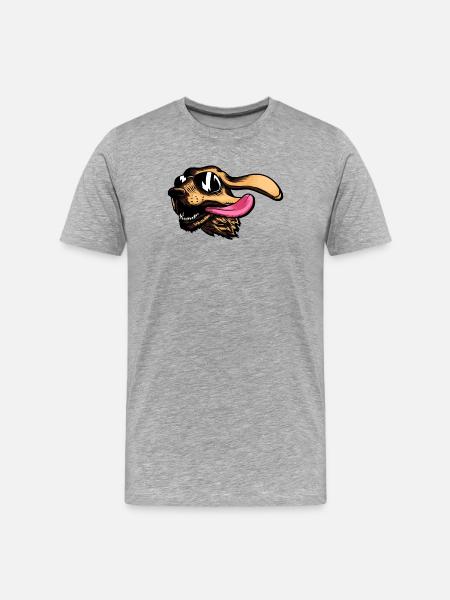 Dog Dogs - Men's Premium Organic T-Shirt - heather grey