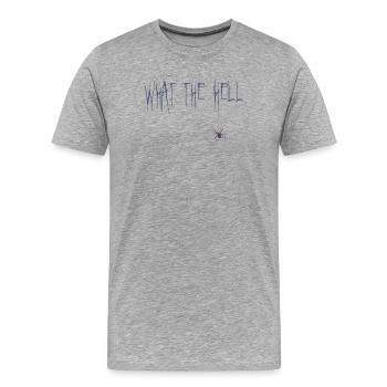 C’est quoi ça - T-shirt bio Premium Homme - gris chiné - Devant - Damien (186cm)