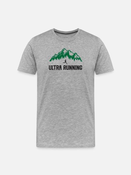 Ultra Running - Men's Premium Organic T-Shirt - heather grey