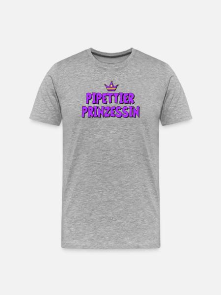 Pipetting Princess - Men's Premium Organic T-Shirt - heather grey