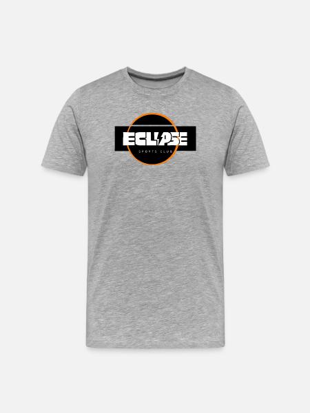 Eclipse Sports Club Logo Design - Men's Premium Organic T-Shirt - heather grey