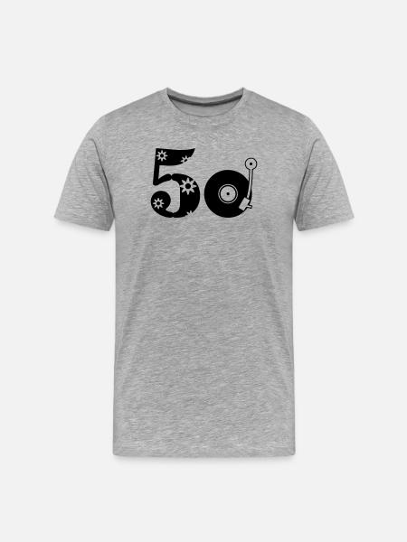 50s Fifty Fifties - Men's Premium Organic T-Shirt - heather grey