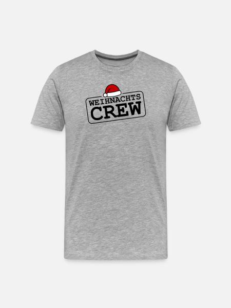 Équipage de Noël - T-shirt bio Premium Homme - gris chiné
