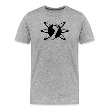 Celebrate Barefoot - Celebrate Barefoot 2 - Men's Premium Organic T-Shirt - heather grey - Front - Damien (186cm)