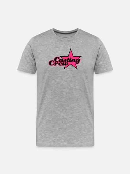 Casting Crew | Star | Stern - T-shirt bio Premium Homme - gris chiné