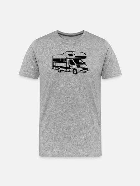 wohnmobil - T-shirt bio Premium Homme - gris chiné