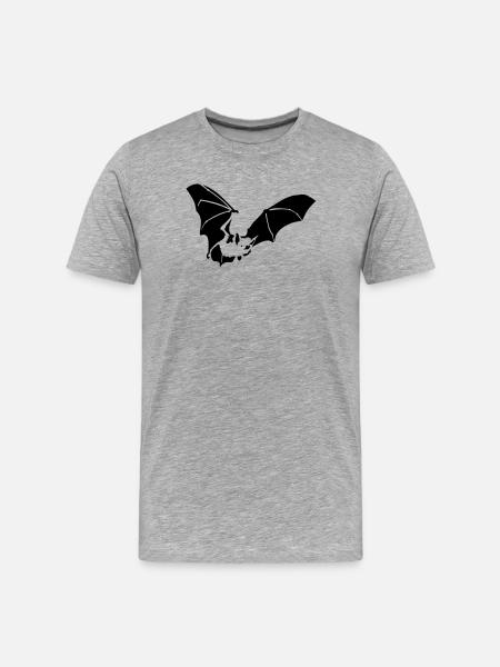 fledermaus - T-shirt bio Premium Homme - gris chiné