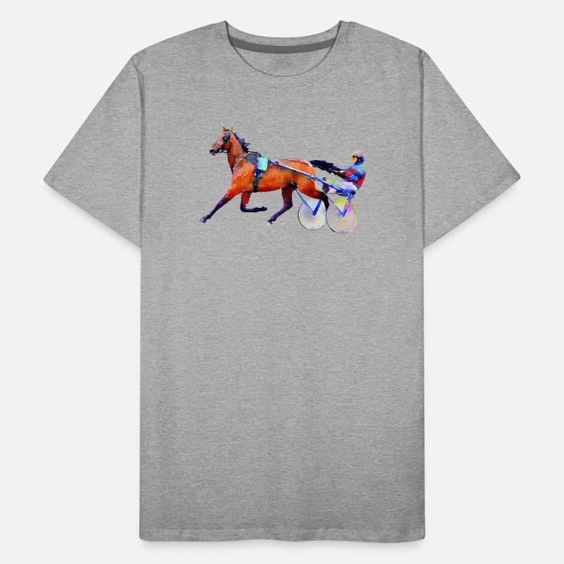 Trabrennen Traber Männer Premium Bio T-Shirt