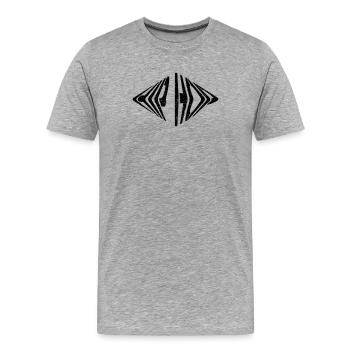 hip hop - Men's Premium Organic T-Shirt - heather grey - Front - Damien (186cm)