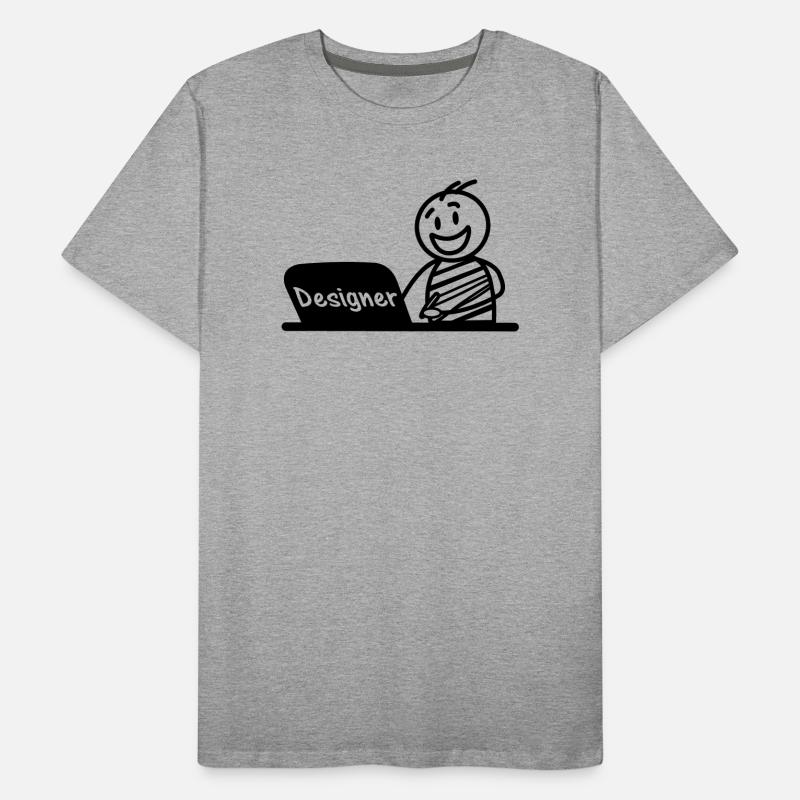 Work laptop designer Men's Premium Organic T-Shirt