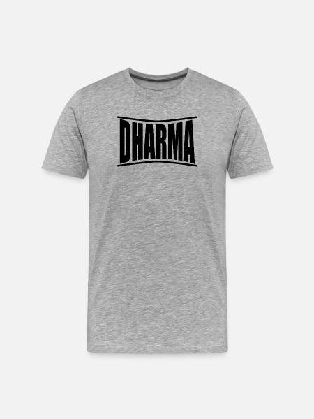 t-shirt Dharma t-shirt gift idea - Men's Premium Organic T-Shirt - heather grey