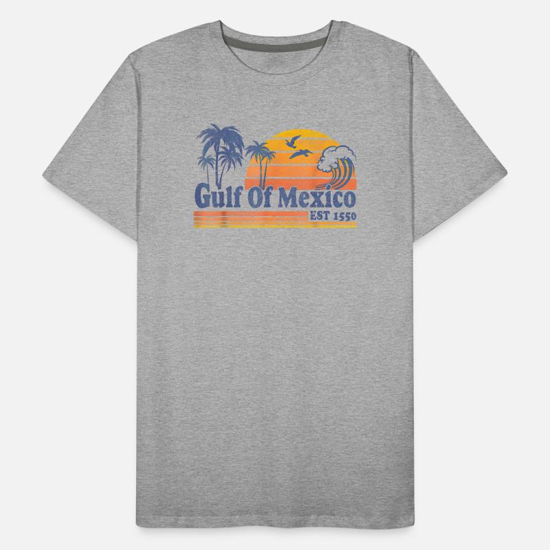 Golfe du Mexique T-shirt bio Premium Homme