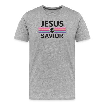 Religious inspiration - Men's Premium Organic T-Shirt - heather grey - Front - Damien (186cm)