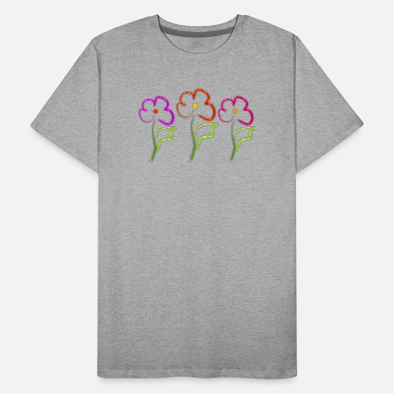 Fleur T-shirt bio Premium Homme