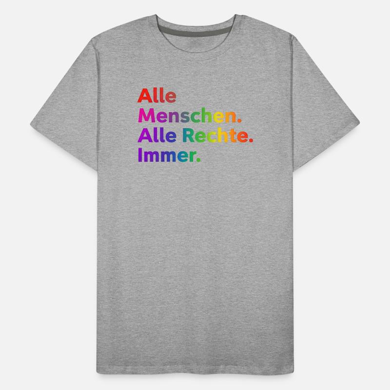 Tous les droits du peuple Déclaration Toujours T-shirt bio Premium Homme