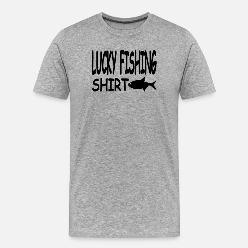 Angeln - Männer Premium Bio T-Shirt - Grau meliert