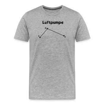 Air pump - Men's Premium Organic T-Shirt - heather grey - Front - Damien (186cm)
