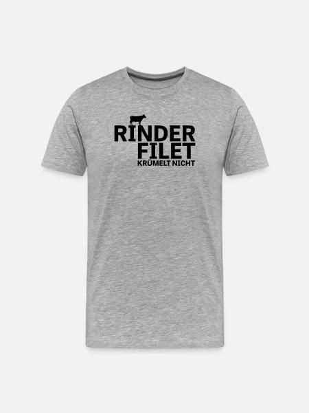 Beef filet does not crumble - Men's Premium Organic T-Shirt - heather grey