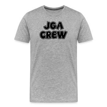 JGA Junggesellenabschied JGA Crew Party Bestseller - Männer Premium Bio T-Shirt - Grau meliert - Vorne - Damien (186cm)