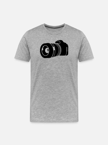 fotografie - Männer Premium Bio T-Shirt - Grau meliert