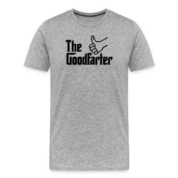 The good farter father farting dad father's day - Men's Premium Organic T-Shirt - heather grey - Front - Damien (186cm)
