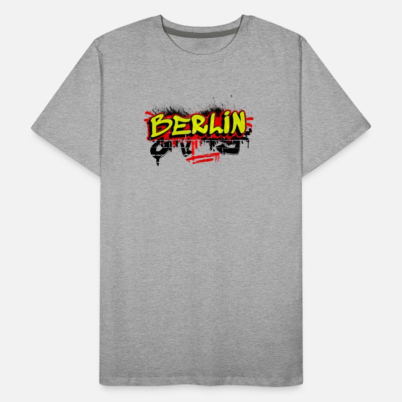 Motif graffiti à Berlin T-shirt bio Premium Homme