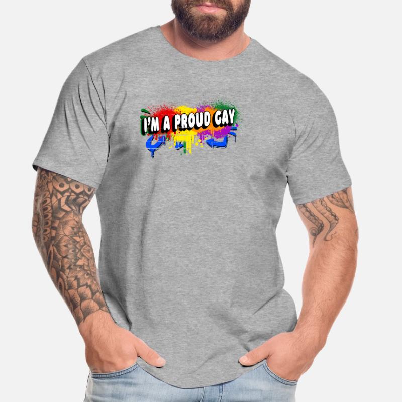 Ich bin ein stolzer Schwuler Männer Premium Bio T-Shirt